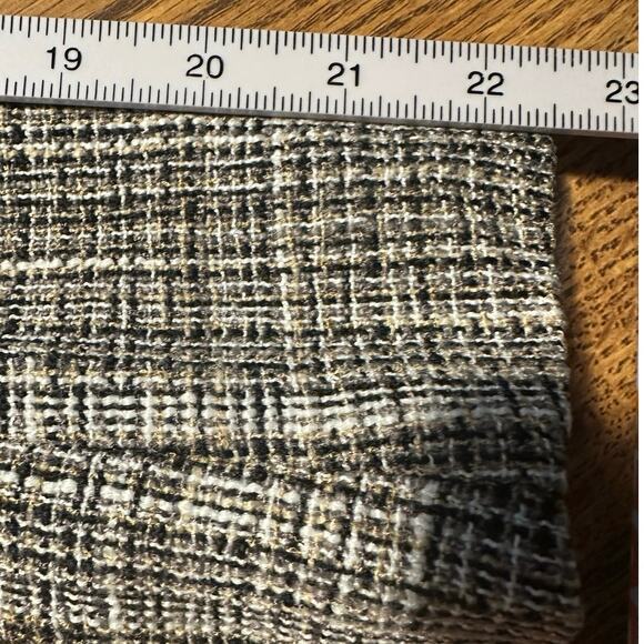 Lulu’s Small Gray Tan Tweed Fitted Double Breasted Classic Neutral Pea Coat - Picture 4 of 7